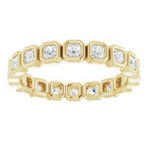 Bezel - Ava - 14K Yellow Gold 9/10 CTW Natural Diamond Eternity Band Size 7