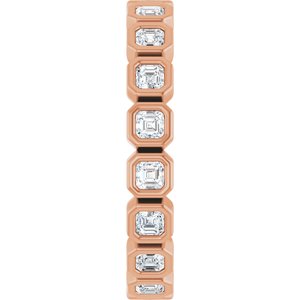 Bezel - Ava - 14K Rose Gold 9/10 CTW Natural Diamond Eternity Band Size 7