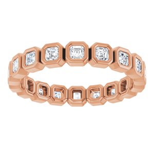 Bezel - Ava - 14K Rose Gold 9/10 CTW Natural Diamond Eternity Band Size 7