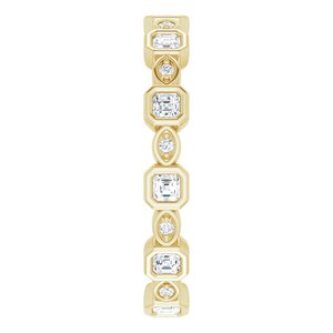 Bezel - Delta - 14K Yellow Gold 5/8 CTW Natural Diamond Eternity Band Size 7