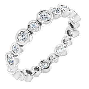 Bezel - Lark - Platinum 1/2 CTW Natural Diamond Eternity Band Size 7