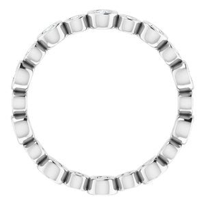 Bezel - Lark - Platinum 1/2 CTW Natural Diamond Eternity Band Size 7