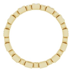 Bezel - Lark - 14K Yellow Gold 1/4 CTW Natural Diamond Eternity Band Size 7