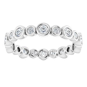 Bezel - Lark - Platinum 1/2 CTW Natural Diamond Eternity Band Size 7