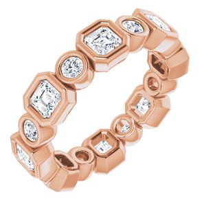 Bezel - Lark - 14K Rose Gold 1 5/8 CTW Natural Diamond Eternity Band Size 7