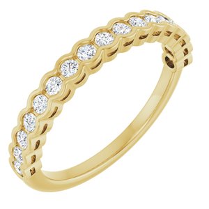 New Trends - Zofia - 14K Yellow Gold 1/4 CTW Lab-Grown Diamond Anniversary Band