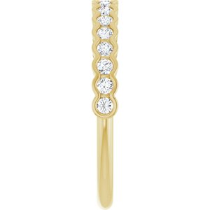 New Trends - Zofia - 14K Yellow Gold 1/4 CTW Lab-Grown Diamond Anniversary Band