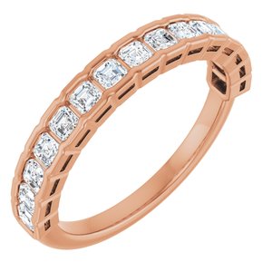 New Trends - Zofia - 14K Rose Gold 3/4 CTW Natural Diamond Anniversary Band