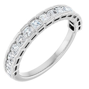 New Trends - Zofia - 14K White Gold 3/4 CTW Natural Diamond Anniversary Band