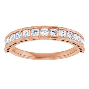 New Trends - Zofia - 14K Rose Gold 3/4 CTW Natural Diamond Anniversary Band