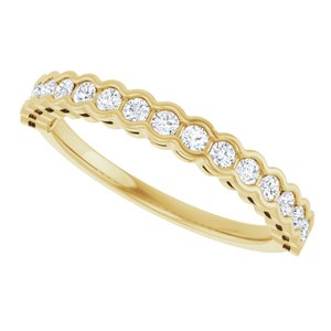 New Trends - Zofia - 14K Yellow Gold 1/4 CTW Lab-Grown Diamond Anniversary Band