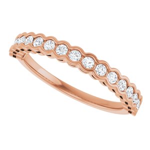 New Trends - Zofia - 14K Rose Gold 1/4 CTW Lab-Grown Diamond Anniversary Band