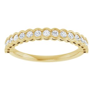 New Trends - Zofia - 14K Yellow Gold 1/4 CTW Lab-Grown Diamond Anniversary Band