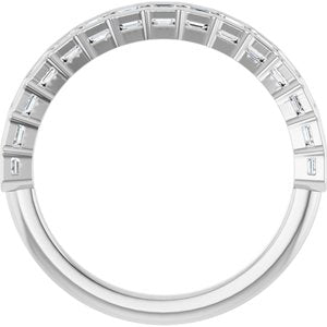 New Trends - Zofia - 14K White Gold 3/4 CTW Natural Diamond Anniversary Band