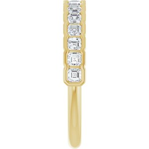 New Trends - Zofia - 14K Yellow Gold 3/4 CTW Natural Diamond Anniversary Band
