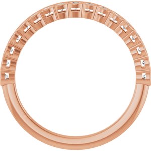 New Trends - Zofia - 14K Rose Gold 1/4 CTW Lab-Grown Diamond Anniversary Band