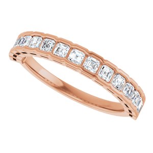 New Trends - Zofia - 14K Rose Gold 3/4 CTW Natural Diamond Anniversary Band