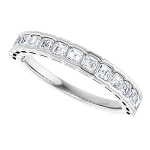 New Trends - Zofia - 14K White Gold 3/4 CTW Natural Diamond Anniversary Band