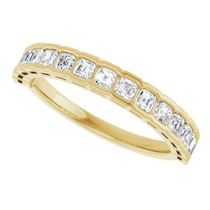 New Trends - Zofia - 14K Yellow Gold 3/4 CTW Natural Diamond Anniversary Band