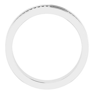 Hammered - Weston - Platinum 5 mm Geometric Pyramid Band
