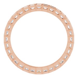 New Trends - Danuta - 14K Rose Gold 1 1/2 CTW Natural Diamond Eternity Band Size 7