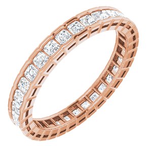 New Trends - Danuta - 14K Rose Gold 1 1/2 CTW Natural Diamond Eternity Band Size 7