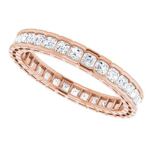 New Trends - Danuta - 14K Rose Gold 1 1/2 CTW Natural Diamond Eternity Band Size 7