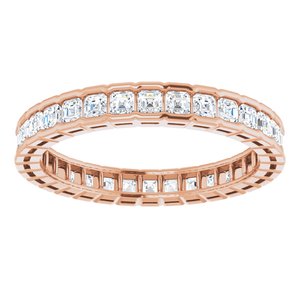 New Trends - Danuta - 14K Rose Gold 1 1/2 CTW Natural Diamond Eternity Band Size 7