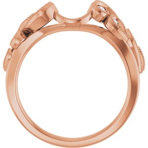 Nature - Susana - 14K Rose Gold 1/8 CTW Lab-Grown Diamond Ring Guard