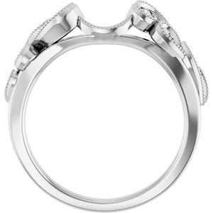 Nature - Susana - 14K White Gold 1/8 CTW Lab-Grown Diamond Ring Guard