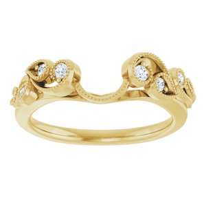 Nature - Susana - 14K Yellow Gold 1/8 CTW Lab-Grown Diamond Ring Guard