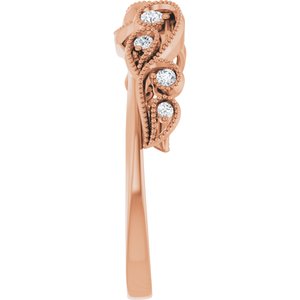 Nature - Susana - 14K Rose Gold 1/8 CTW Lab-Grown Diamond Ring Guard