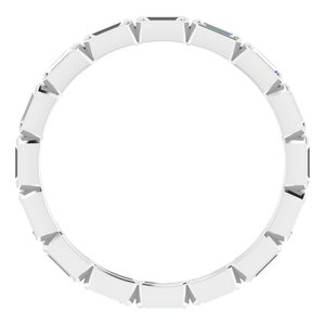 Bezel - Sierra - 14K White Gold 3/8 CTW Natural Diamond Eternity Band Size 4