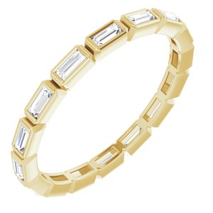 Bezel - Sierra - 14K Yellow Gold 3/8 CTW Natural Diamond Eternity Band Size 4