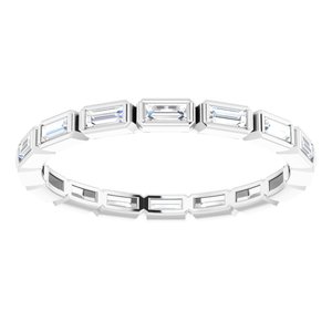 Bezel - Sierra - 14K White Gold 3/8 CTW Natural Diamond Eternity Band Size 4