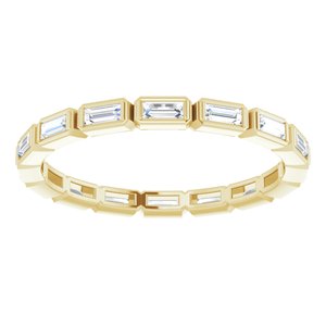 Bezel - Sierra - 14K Yellow Gold 3/8 CTW Natural Diamond Eternity Band Size 4