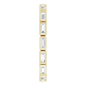 Bezel - Sierra - 14K Yellow Gold 3/8 CTW Natural Diamond Eternity Band Size 4