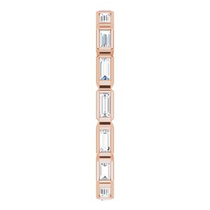 Bezel - Sierra - 14K Rose Gold 3/8 CTW Natural Diamond Eternity Band Size 4