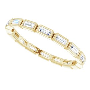 Bezel - Sierra - 14K Yellow Gold 3/8 CTW Natural Diamond Eternity Band Size 4