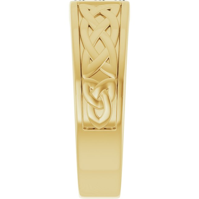 14K Yellow 1/5 CTW Natural Diamond Band