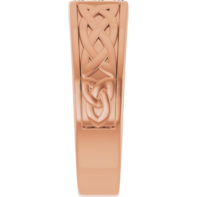 14K Rose 1/5 CTW Natural Diamond Band