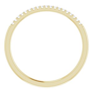 Pave - Freyja - 14K Yellow Gold .08 CTW Natural Diamond Band
