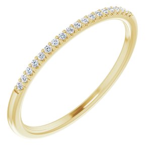 Pave - Freyja - 14K Yellow Gold .08 CTW Natural Diamond Band