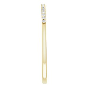 Pave - Freyja - 14K Yellow Gold .08 CTW Natural Diamond Band