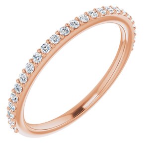 Pave - Catherine - 14K Rose Gold 1/4 CTW Lab-Grown Diamond Band