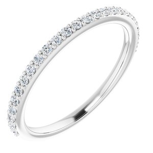 Pave - Catherine - 14K White Gold 1/4 CTW Lab-Grown Diamond Band