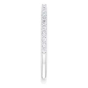 Pave - Catherine - 14K White Gold 1/4 CTW Lab-Grown Diamond Band