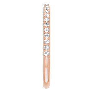 Pave - Catherine - 14K Rose Gold 1/4 CTW Lab-Grown Diamond Band