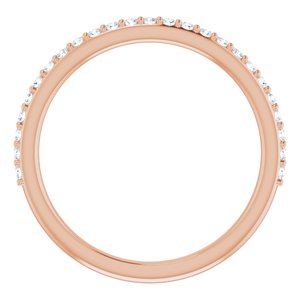 Pave - Catherine - 14K Rose Gold 1/4 CTW Lab-Grown Diamond Band