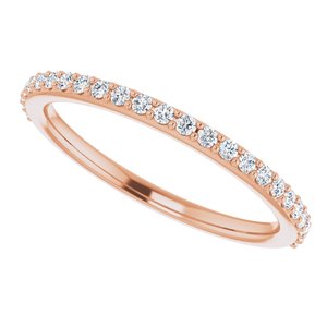 Pave - Catherine - 14K Rose Gold 1/4 CTW Lab-Grown Diamond Band